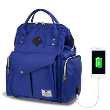 حقيبة SMART BAG HAPPY MOM باللون الأزرق